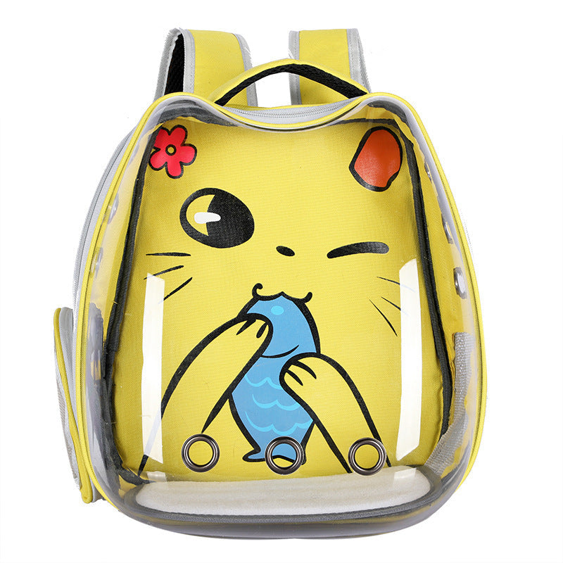 OpulentPaws™ - Cat Bag Transparent Outgoing Bag Portable Cat