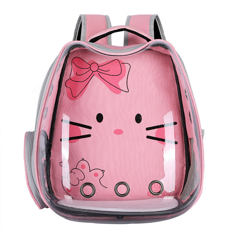 OpulentPaws™ - Cat Bag Transparent Outgoing Bag Portable Cat