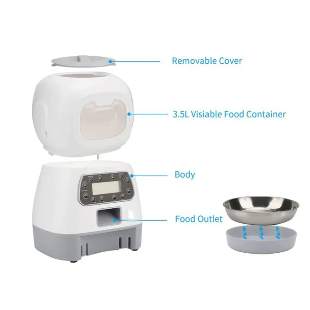 OpulentPaws™ Smart Automatic Pet Feeder