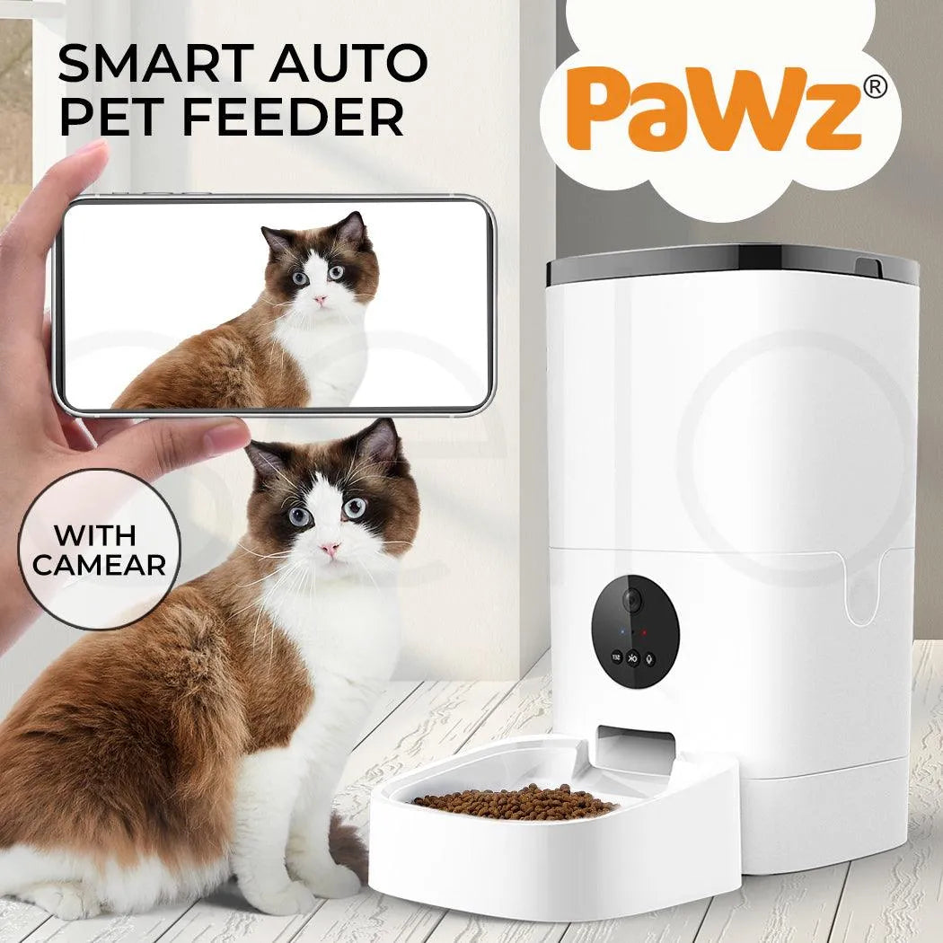 Pawz Pet Smart Feeder with Camera 6L - petpawz.com.au