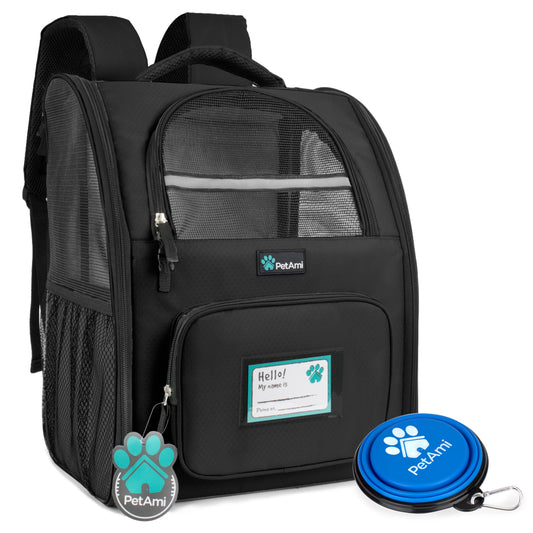 OpulentPaws™ - Deluxe 2-Way Entry Pet Carrier Backpack