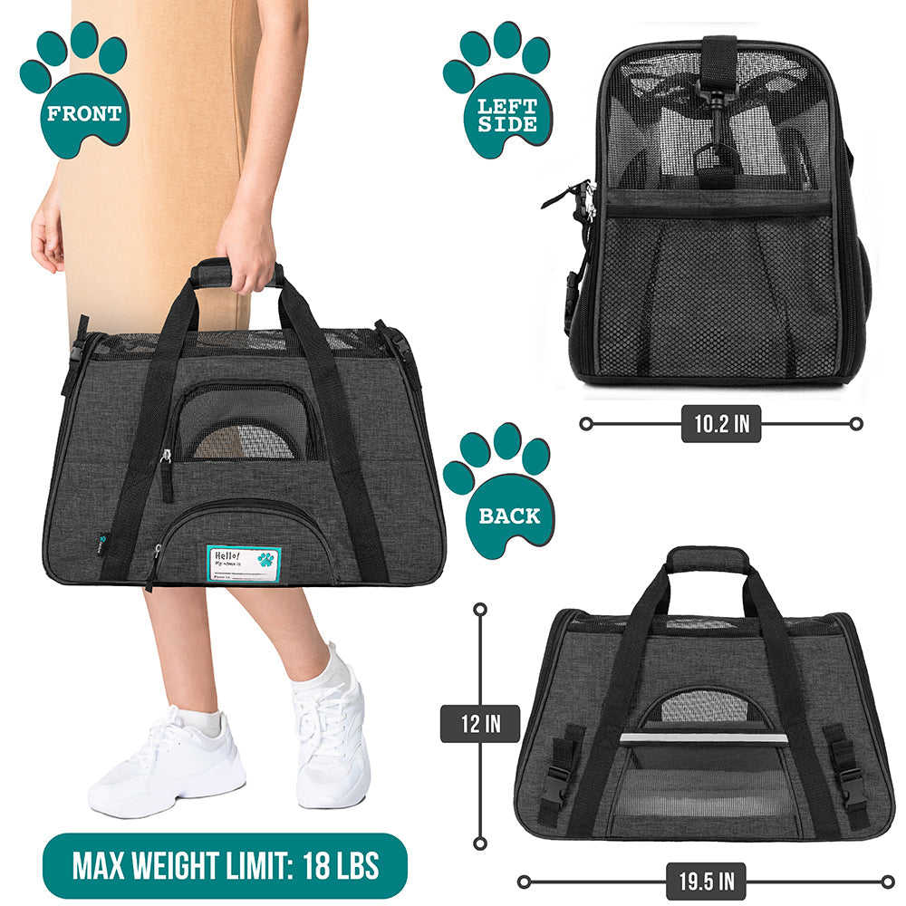 OpulentPaws™ - Heather Tote Bag Pet Carrier