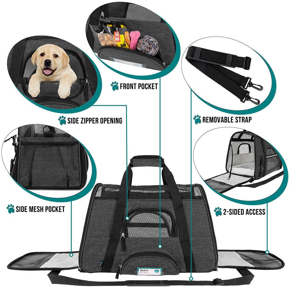 OpulentPaws™ - Heather Tote Bag Pet Carrier