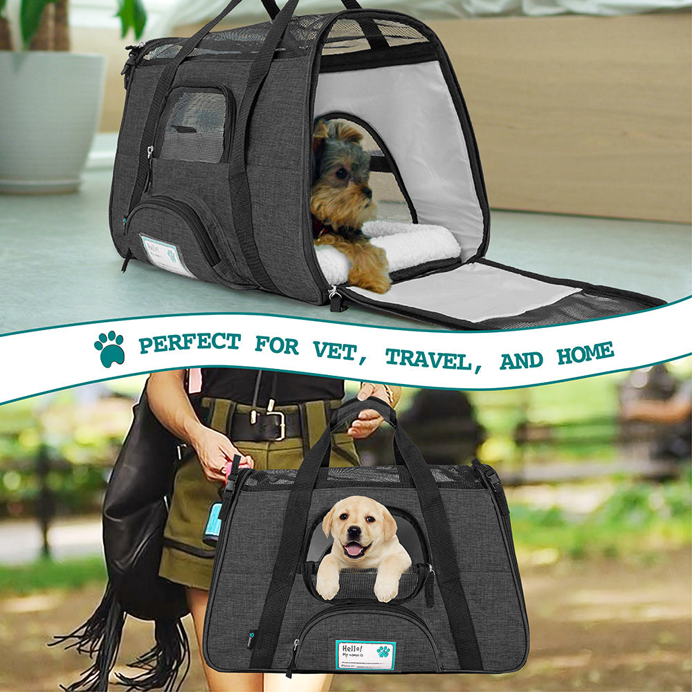 OpulentPaws™ - Heather Tote Bag Pet Carrier