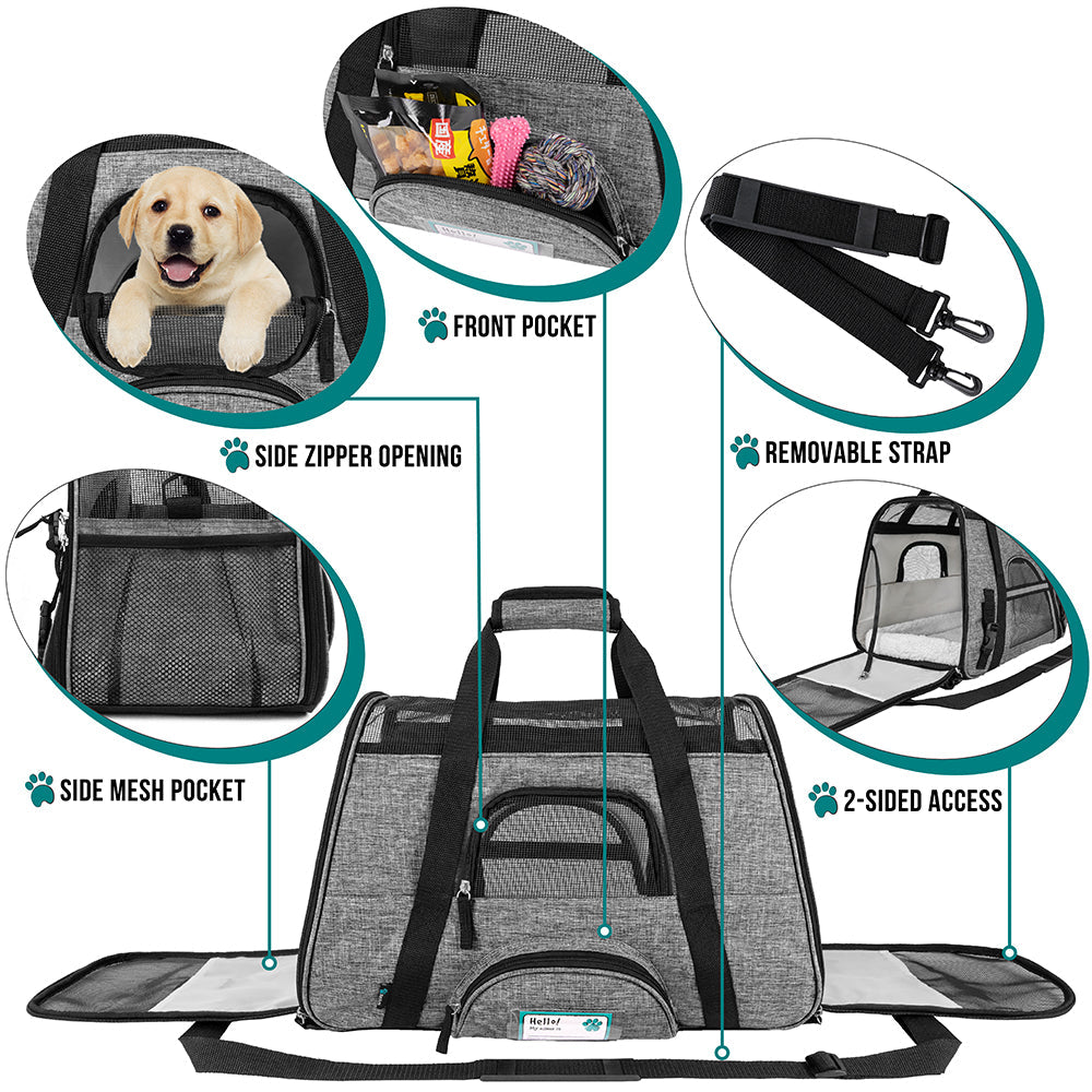 OpulentPaws™ - Heather Tote Bag Pet Carrier