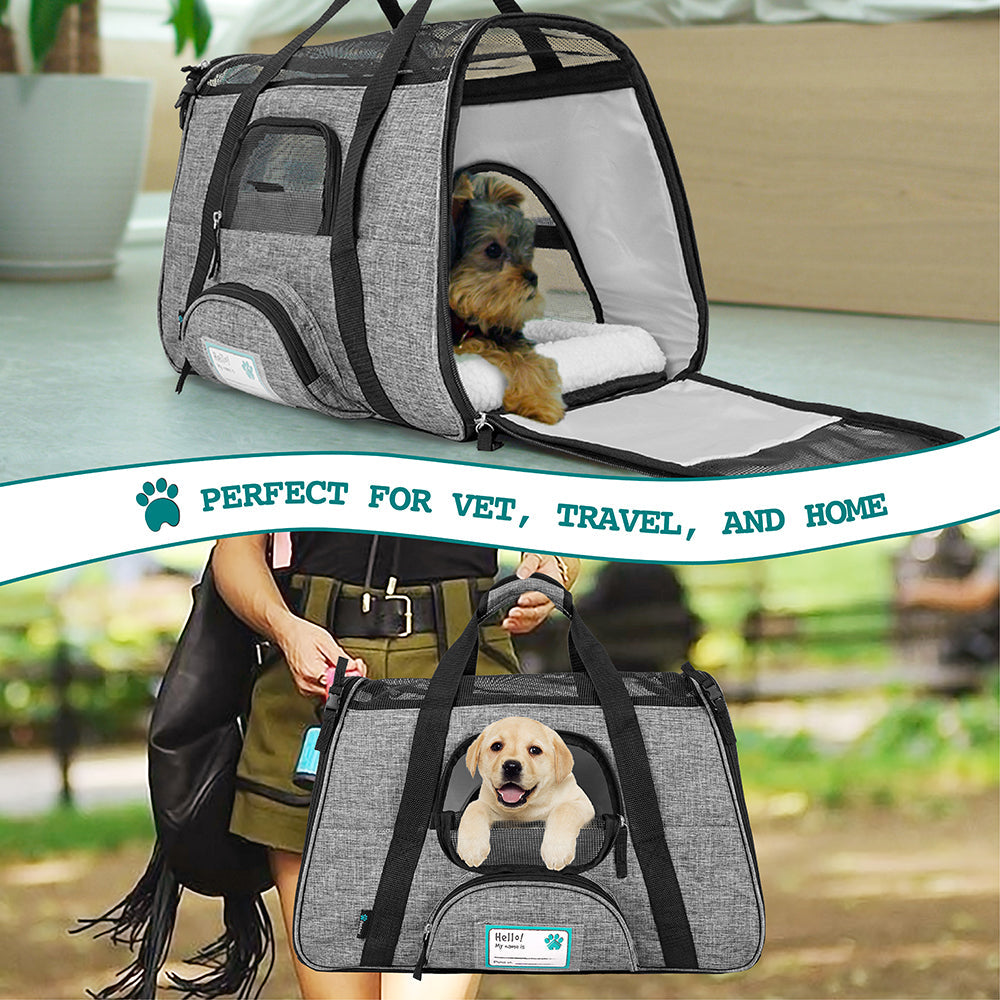 OpulentPaws™ - Heather Tote Bag Pet Carrier