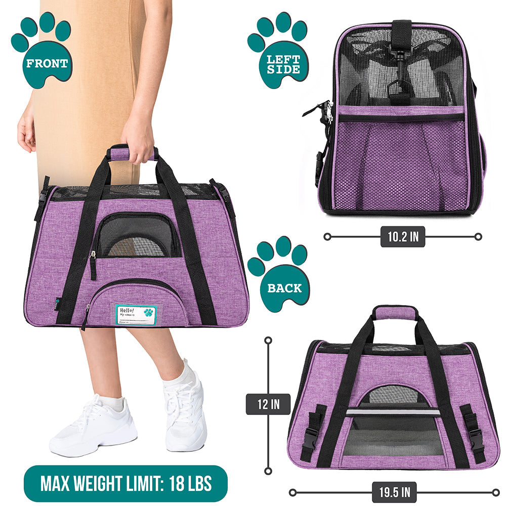 OpulentPaws™ - Heather Tote Bag Pet Carrier