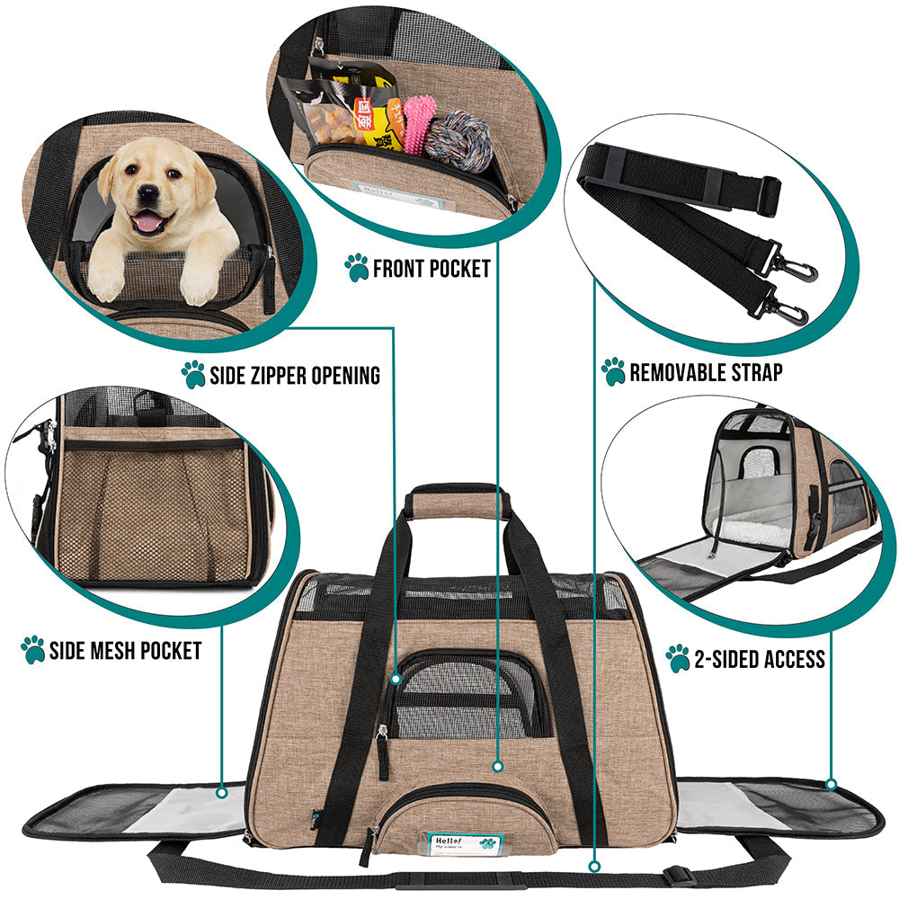 OpulentPaws™ - Heather Tote Bag Pet Carrier