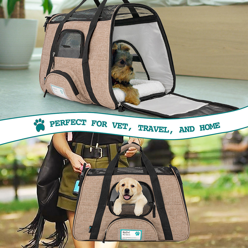 OpulentPaws™ - Heather Tote Bag Pet Carrier