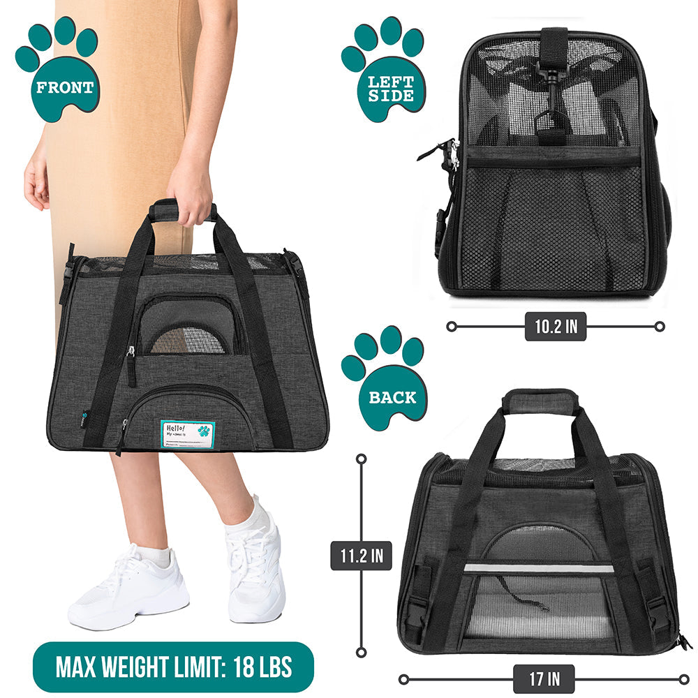 OpulentPaws™ - Heather Tote Bag Pet Carrier