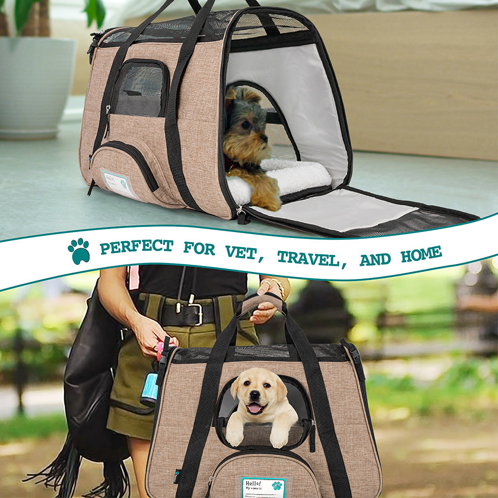 OpulentPaws™ - Heather Tote Bag Pet Carrier