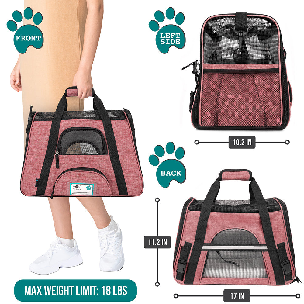 OpulentPaws™ - Heather Tote Bag Pet Carrier