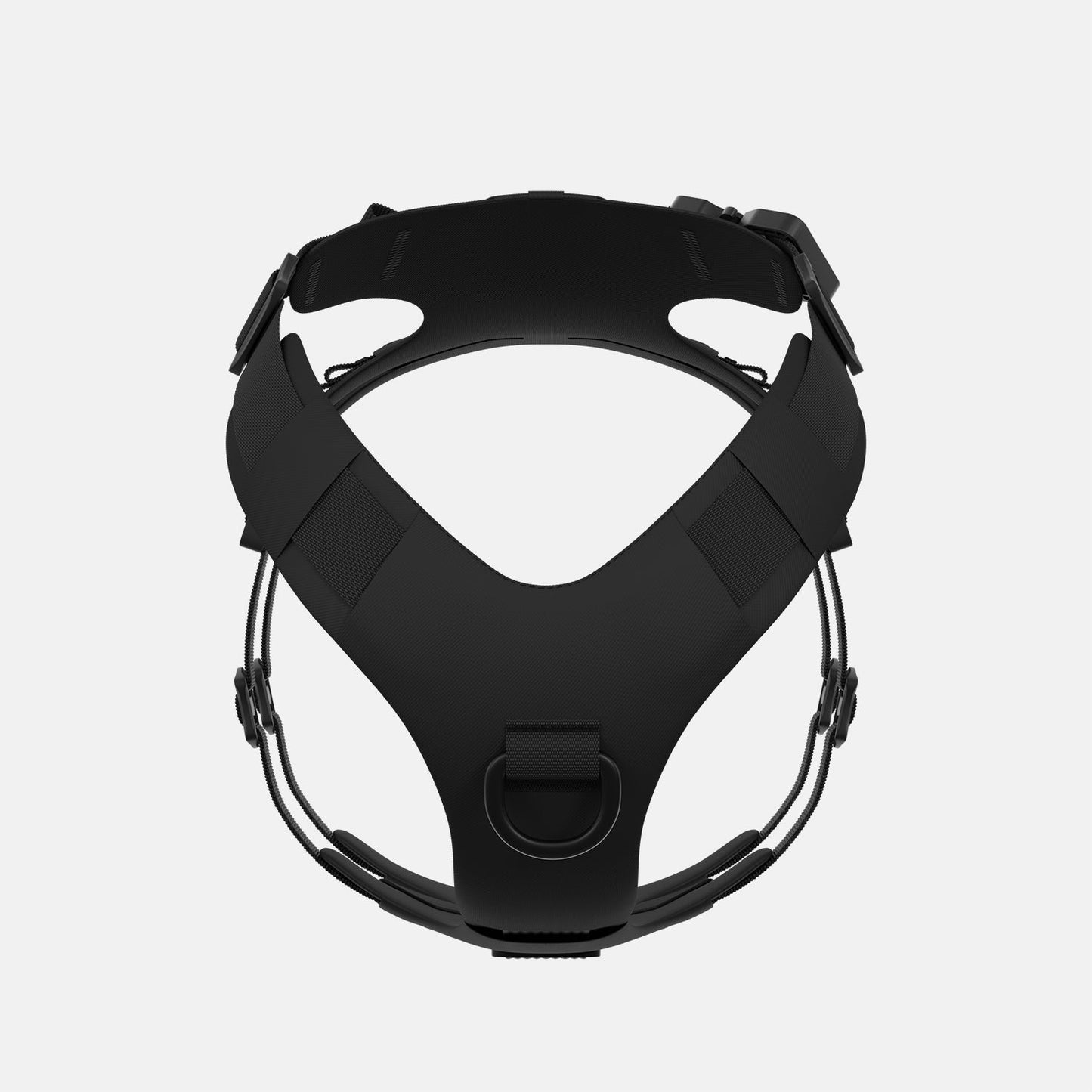 Front view of the Muse™ harness in Black color