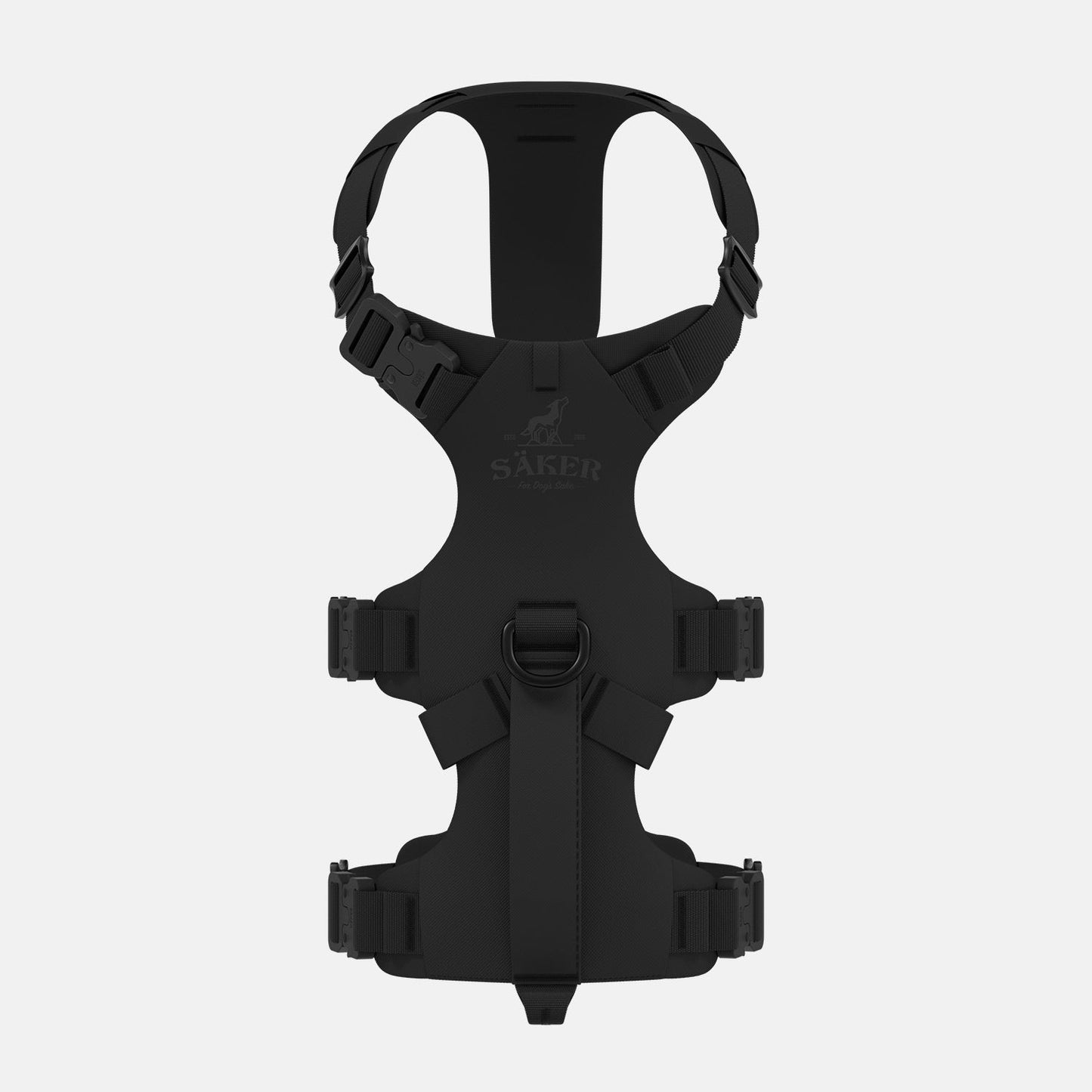 Top view of the Muse™ harness in Black color