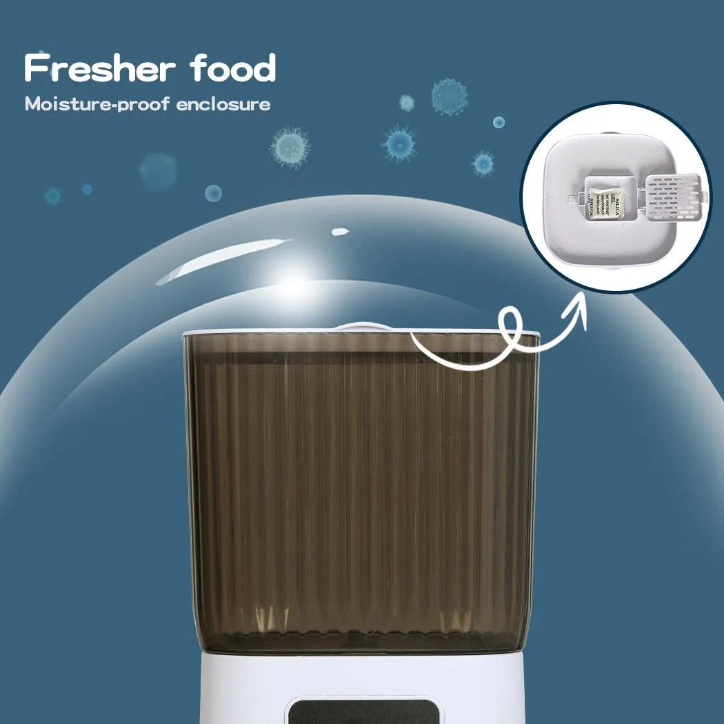 PaWz 5L Auto Pet Feeder Camera Smart Wi-Fi App Food Dispenser - petpawz.com.au