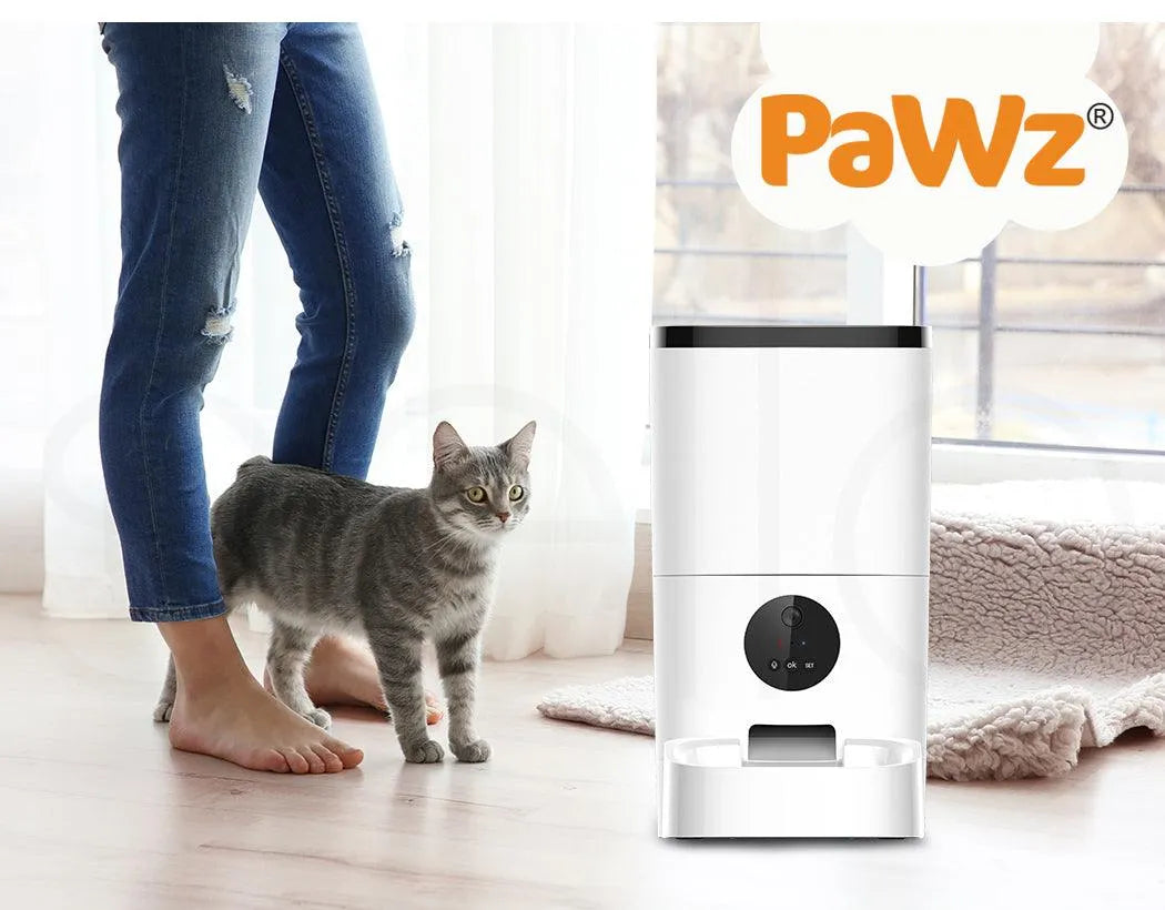 Pawz Pet Smart Feeder with Camera 6L - petpawz.com.au